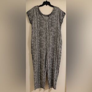Lisa Bayne Gray Relaxed Fit Jumpsuit